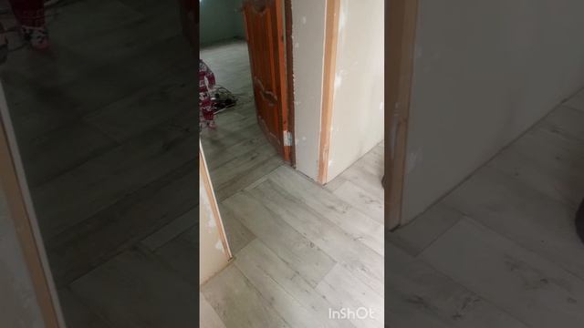 Нашли кошку) Клеим обои, стелим линолеум. Реконструкция дома с магазином часть 5