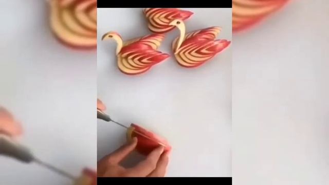 Meyva tabağı 🍓🍉🍒 Elmadan qaz füquru nasıl hazırlanır . Almadan qaz fiquru necə düzəldilir 🍇🥝🍎🍓🥑🍉