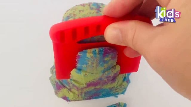 Кинетический песок. Игры с песком -2- Звуки АСМР. Видео для детей