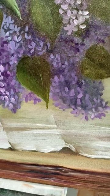 "Нежная сирень",картина маслом 40*60. #купитькартину #красота #живопись #сирень #натюрморт #art