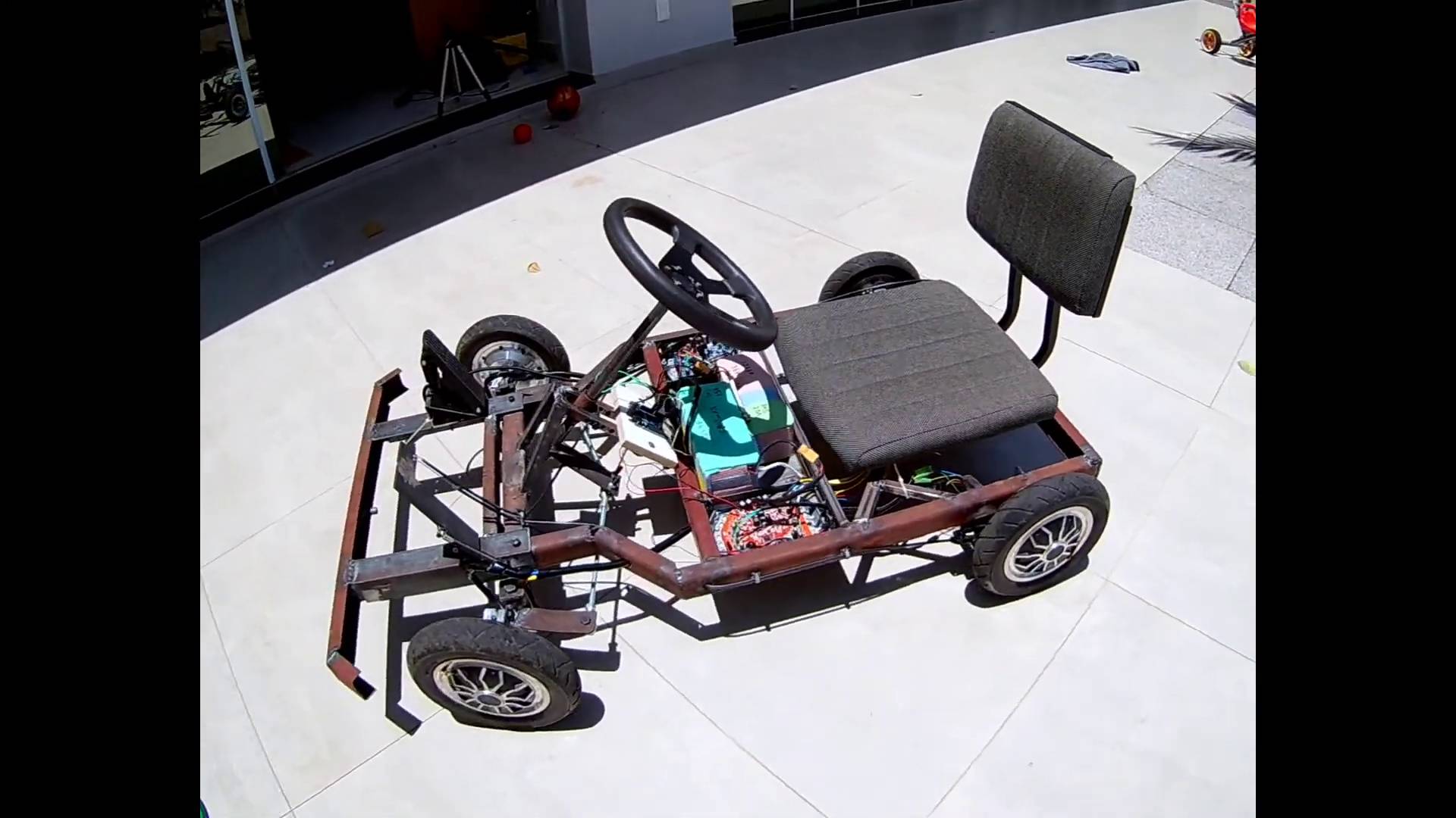 Самодельный электрокартинг 4x4 1400w часть 3
