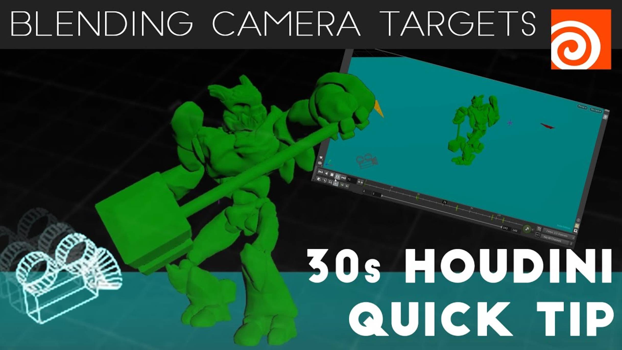 Houdini 30s Quick Tip 9 - Blending Camera Targets