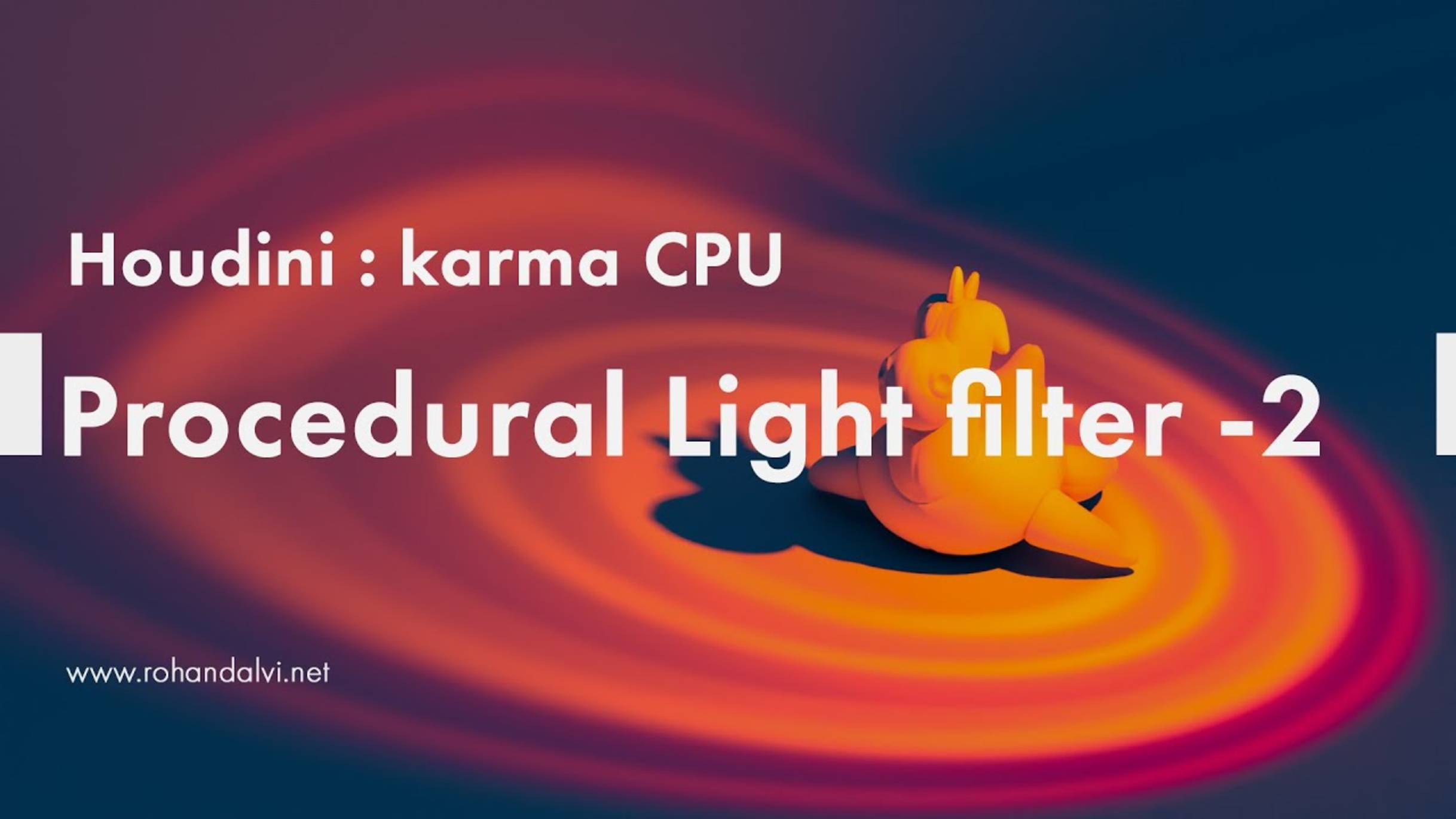 Houdini Karma CPU - Procedural light filters 2 (Spotlight)