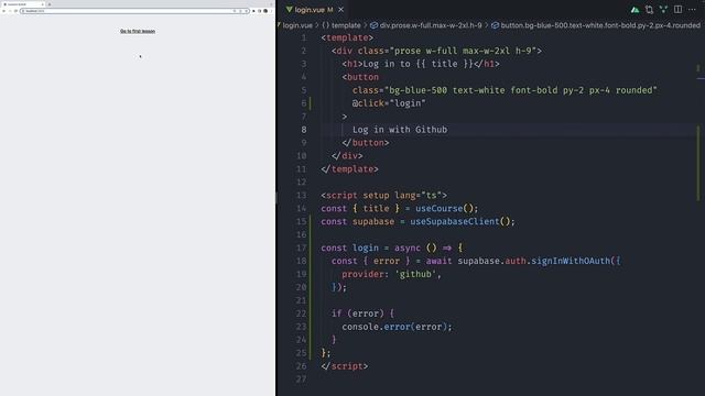 040-Mastering Nuxt - 4-6 Logging in with Github