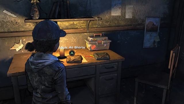 Clementine Picks a New Shirt for Wounded AJ (Telltale Walking Dead Final Season 4)