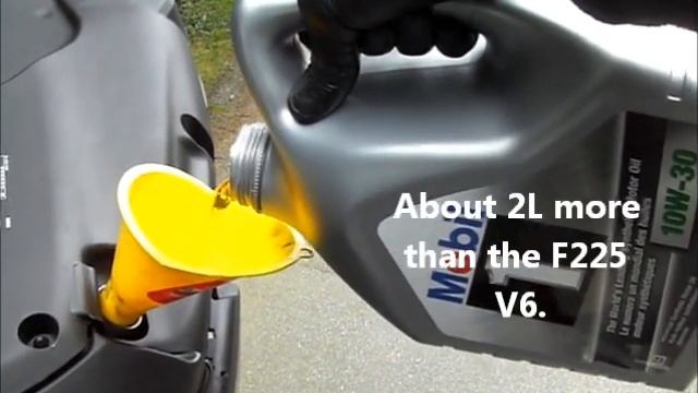 Yamaha F350 outboard oil change