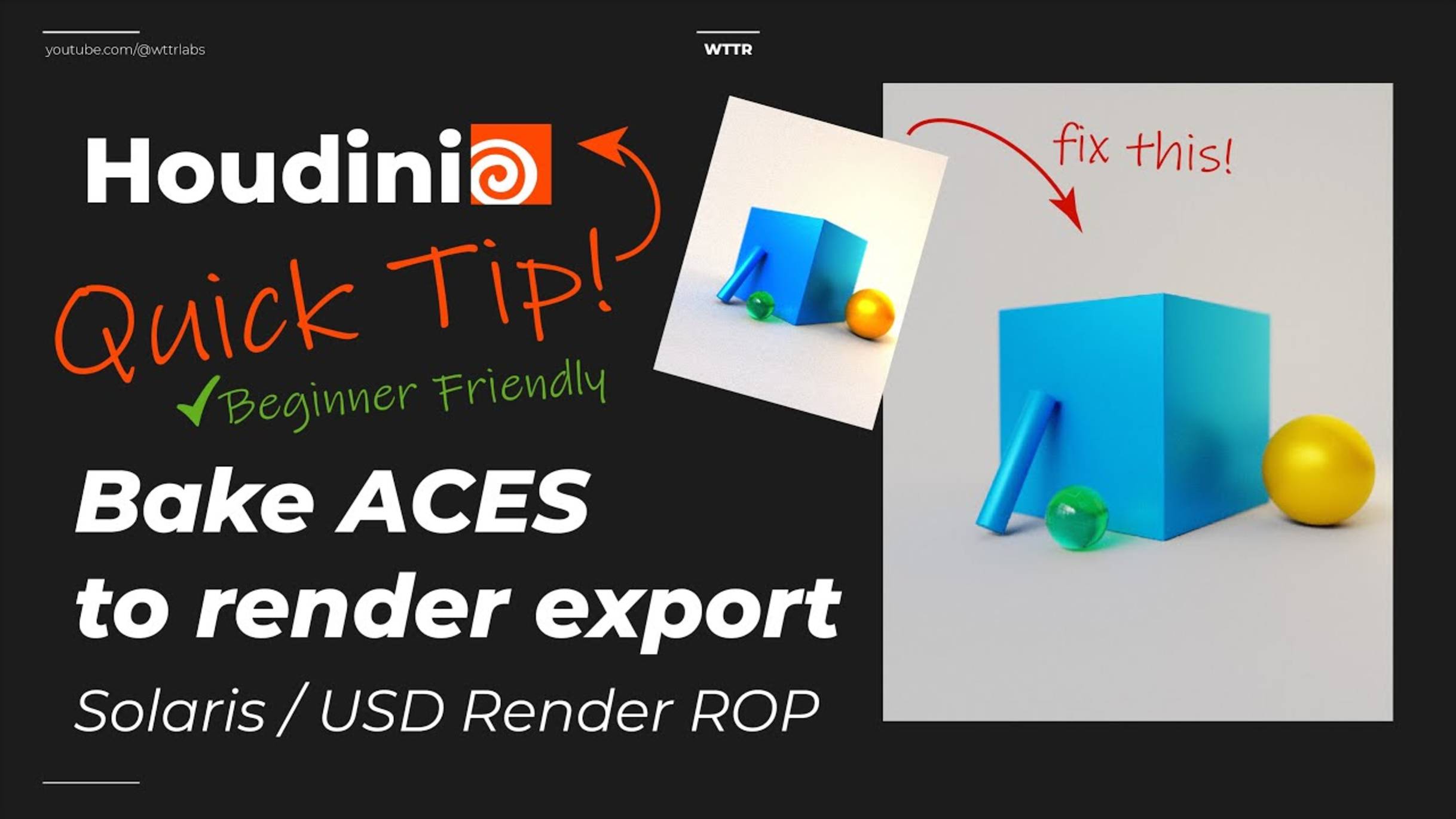 Bake ACES to Render Export Houdini Quick Tip