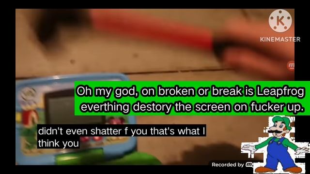 Luigi reacts to YouTube channel "Leapfrog Leaptop Destruction"