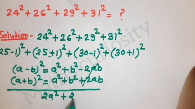 ।। Find sum of the squares ।। A nice maths problem @mathscuriosity494