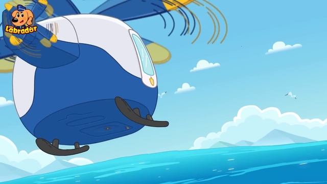 🦈Нападение большущей акулы!   🚢Безопасность на пляже   🔍Новый эпизод мультиков   Шериф Лабрадор