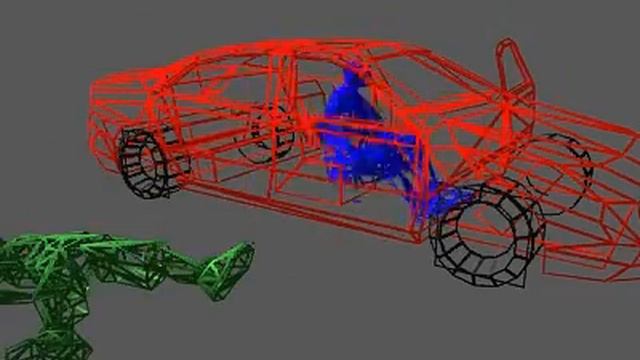 GTA 3 Wire Frame - Car Jacking #2