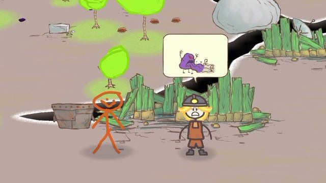 история игры- Draw a stikman EPIC 2 глава1:скользкое дело