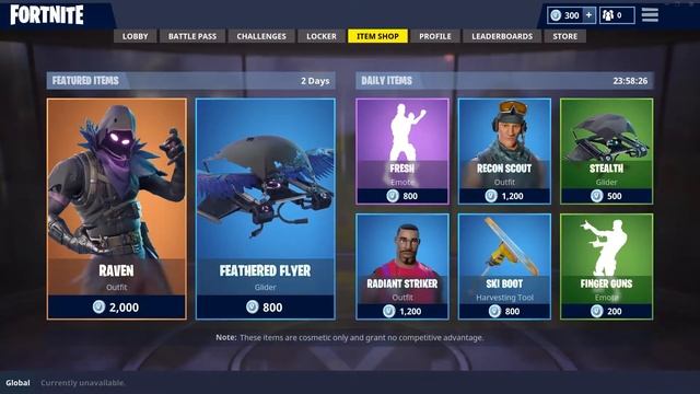 The Newest "Fortnite Item Shop" Daily Reset 6th April - Raven | Feathered Flyer