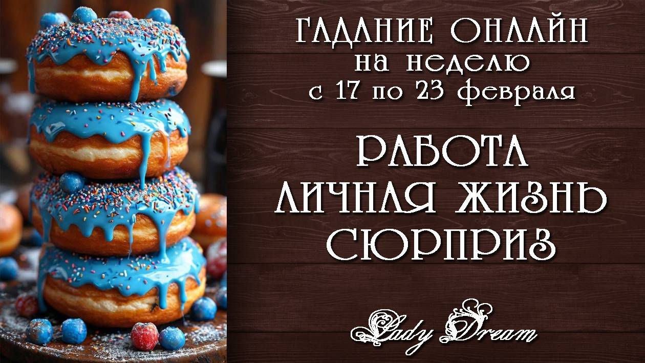 ❄️ Таро прогноз на новую неделю с 17 по 23 февраля / События на пороге таро сегодня Lady Dream