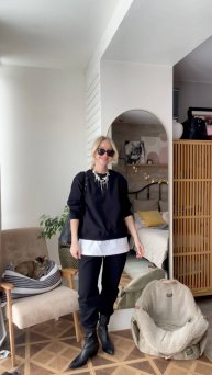 Трикотажный костюм BASE из хлопка |Футболка BASE из хлопка