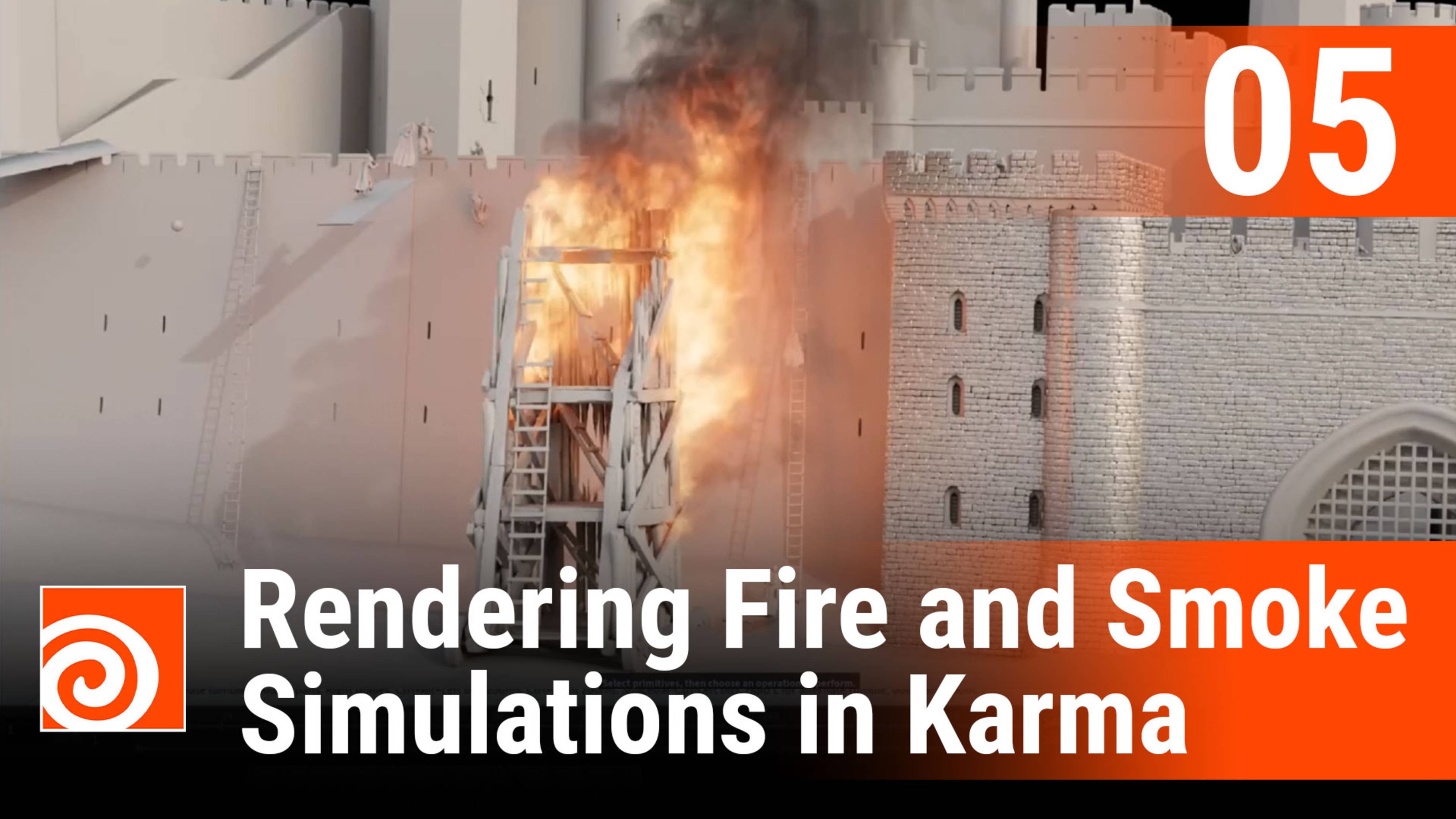 Rendering Fire and Smoke Simulations in Houdini (Karma) - Lesson 5