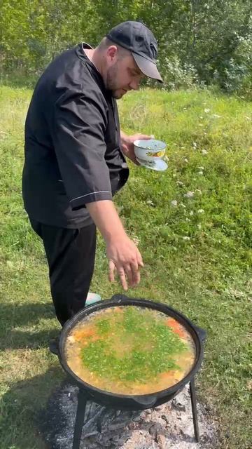 Готовлю уху на природе