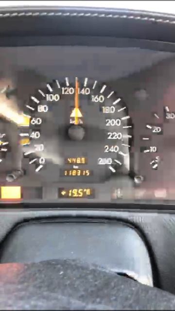 разгон 0-180 на Mercedes R129