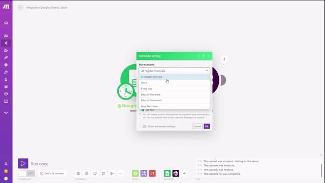 Автоматизация Google Таблиц с помощью Make