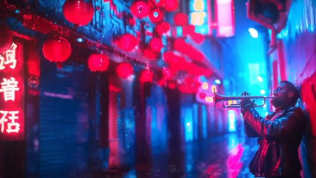 Magnetic Alley  Atmospheric Blade Runner Cyber JazzBlues  Ambient Soundscape