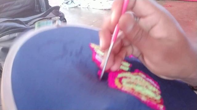 Woolen painting Kaise sikhen needle use direction
