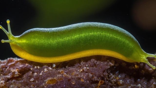 Голова морского слизня отбросила тело и отрастила новое видео