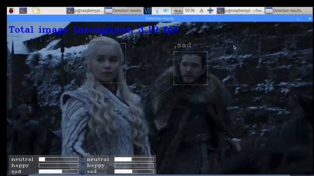 Raspberry pi openVINO Emotion Recognition