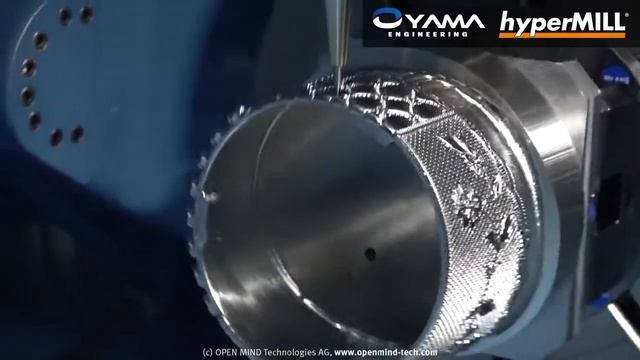 5 Axis Machining: Tiara | hyperMILL | Oyama Engineering | CAM-Software |