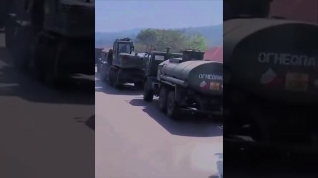 Колонна Африканского корпуса ВС России в Мали.