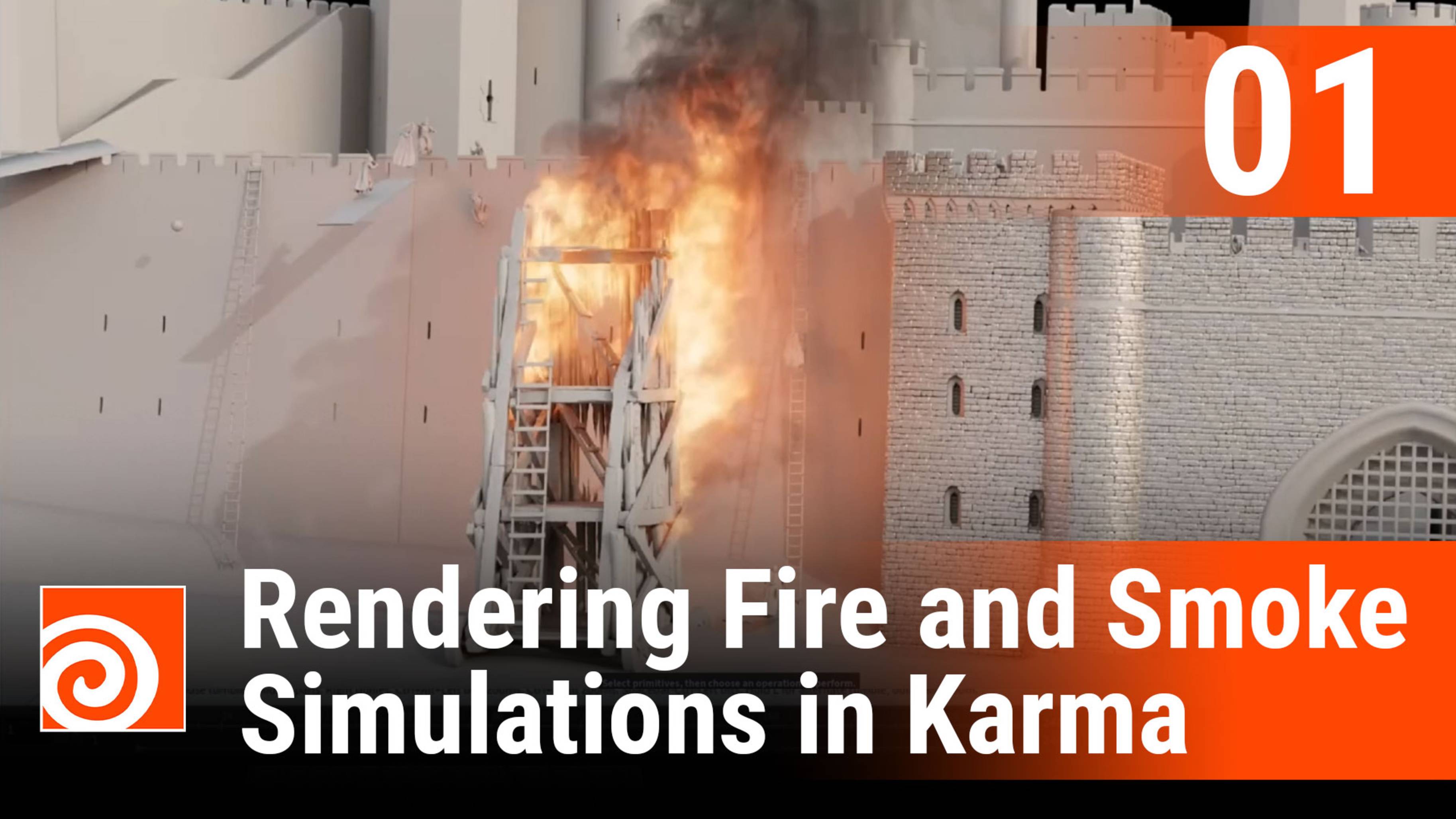 Rendering Fire and Smoke Simulations in Houdini (Karma) - Lesson 1