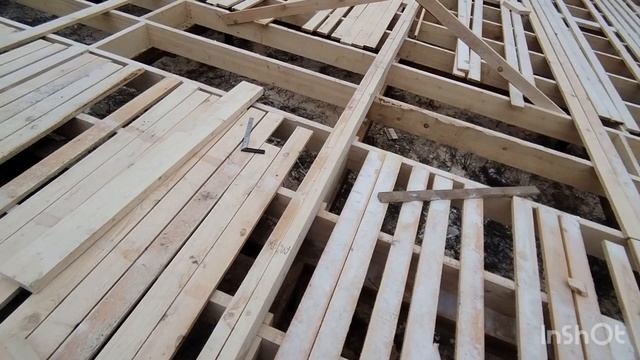 Дом своими руками. Часть 10. Разметка центральной несущей стены. Каркасный дом 8*14
