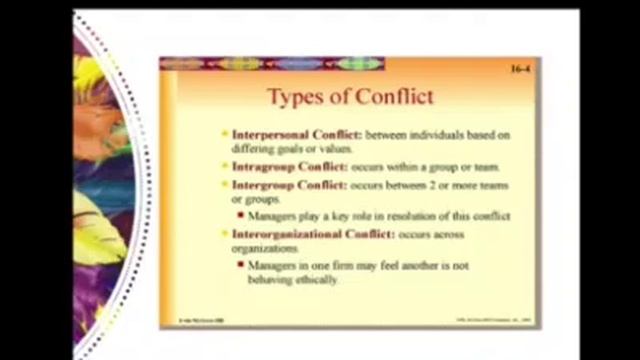 Conflict management