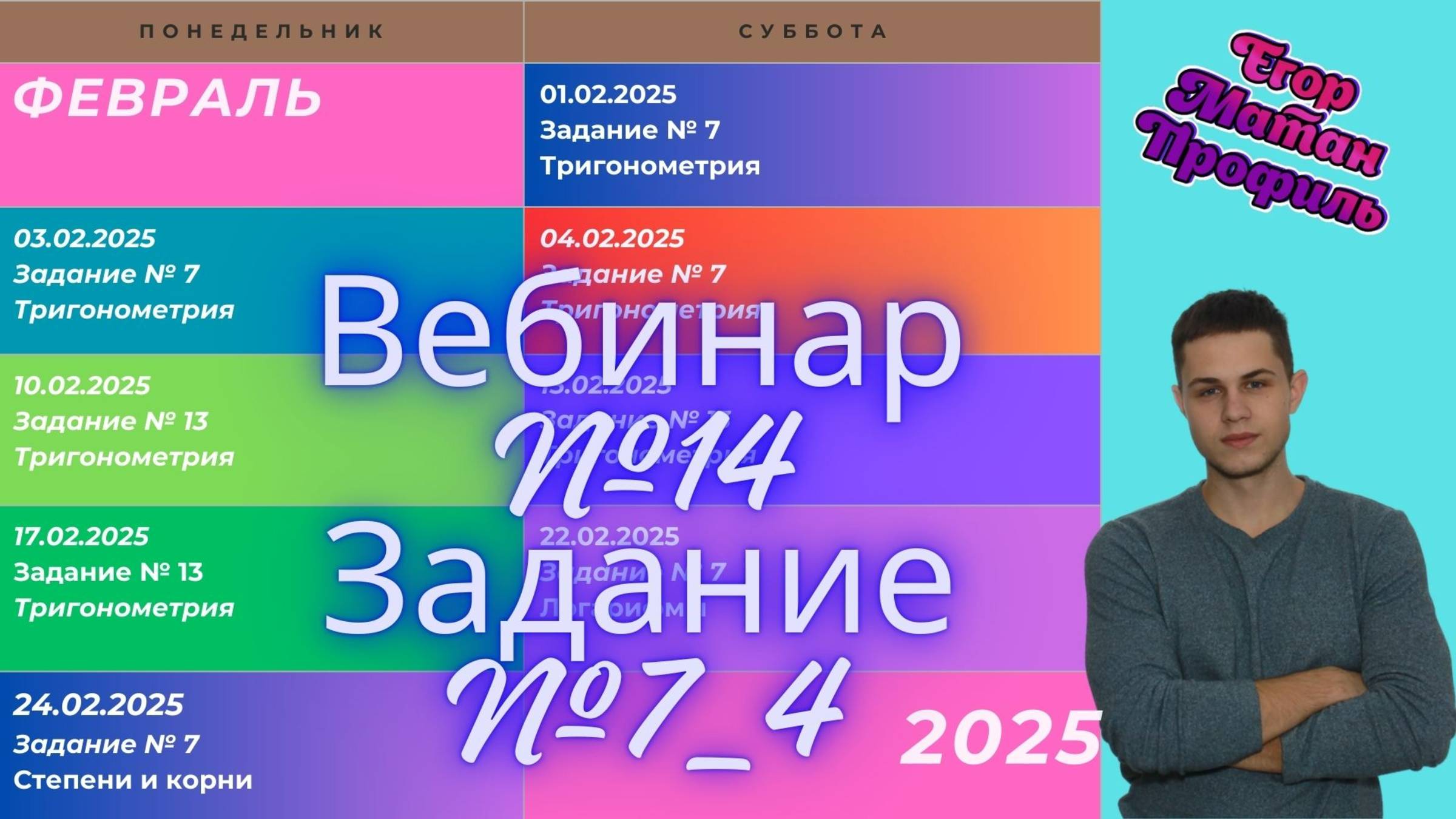 Подготовка к ЕГЭ по профильной математике. Вебинар №14. Степени и корни № 7.