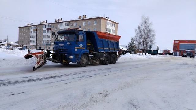 очистка дорог от снега 72 часть