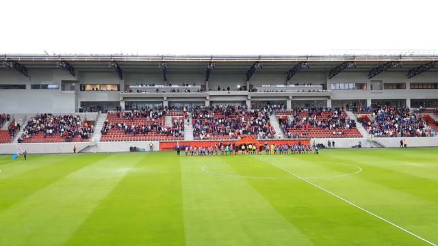 Helsingborgs IF - IK Sirius 1-0 2019 the players entering the pitch at Olympia