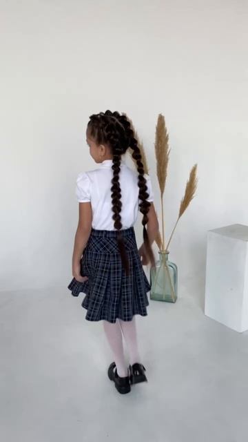 Юбка с мягкими складками на кокетке коллекции "Геометрия"