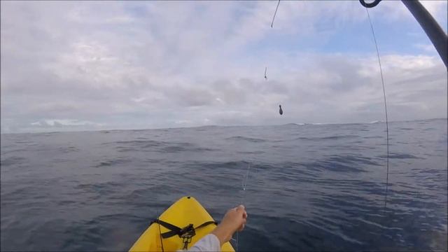 Kayak Bottom Fishing with MASSIVE Uku Snapper