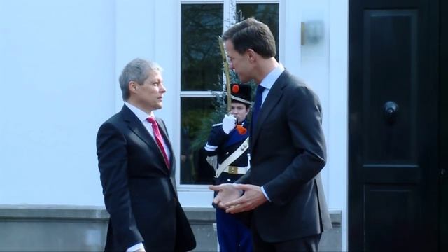 Primirea Prim Ministrului Dacian Ciolos la Haga de catre Prim Ministru Mark Rutte