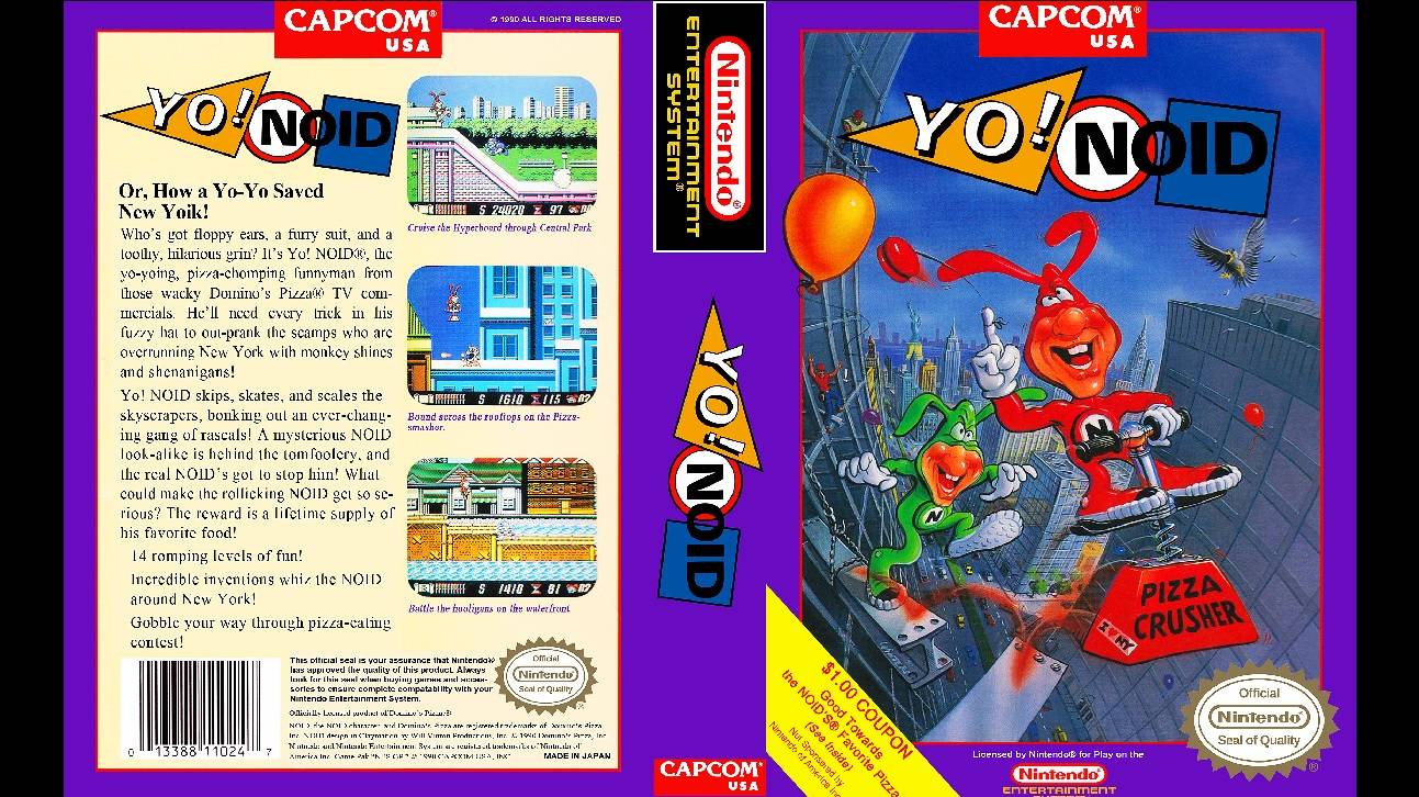 YO! NOID. CAPCOM. 1990. NES