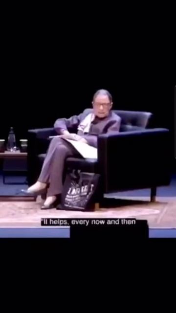 Ruth Bader Ginsburg gives marriage advice.