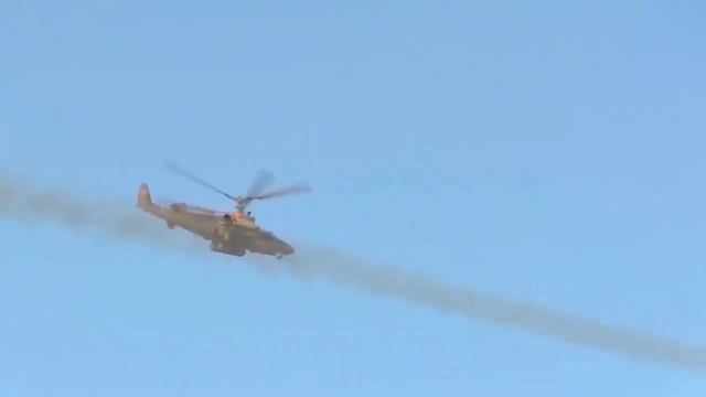 Russian Ka-52K attack helicopters promote sea battle power