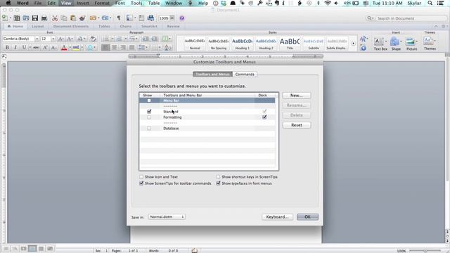 How to Add Toolbars to Word on a Mac : Tech Yeah!