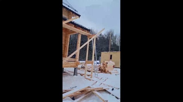 Строительство брусового дома в КП Добрый Берег