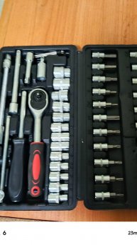 Набор инструментов слесарный, монтажный для ремонта автомобиля, дома, дачи, 46 предметов в кейсе