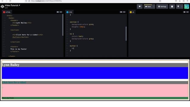 #5: HTML & CSS in codepen.io (Visualize the "boxes")