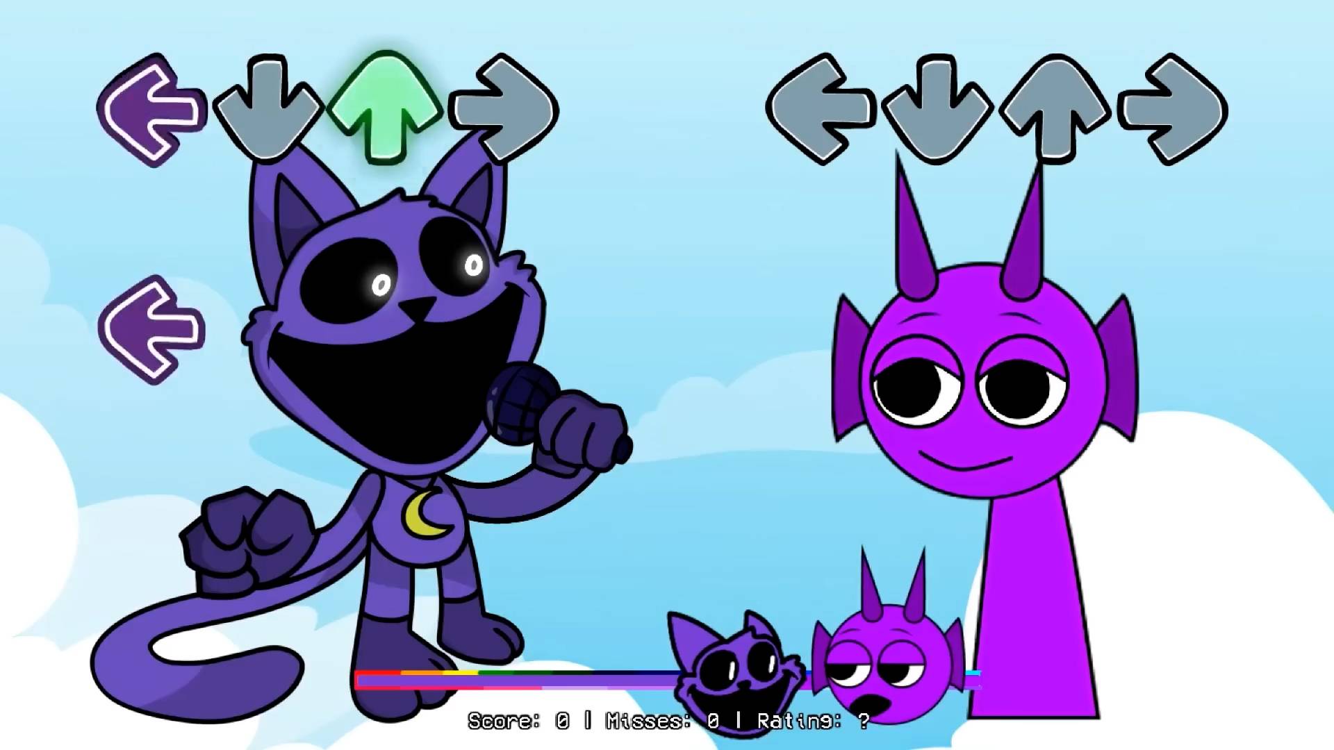 Спрунки FNF МОД vs CATNAP и другие персонажи