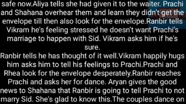 150- RANBIR DECIDES TO STOP SID FROM MARRYING PRACHI AND MAKES RHEA CRY HER EYES OUT