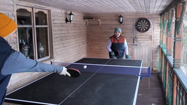 Настольный теннис (пинг-понг) зимой на улице ок?! Отскок теннисного мячика (Rebound Factor)