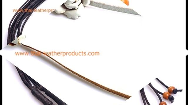 Leather Flower Jewelry leather handicrafts products from Thailand