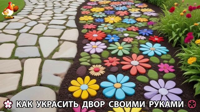 Как украсить двор дома фото идеи (129) 🏡 для дачи и сада своими руками 🌷🪻🌺💮